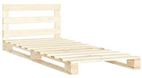 Generico Giroletto in Pallet di Legno Massello di Pino 100x200 cm,Mobili,Letti e Accessori,Letti e telai per Letti,Marrone,25.8 kg,285242
