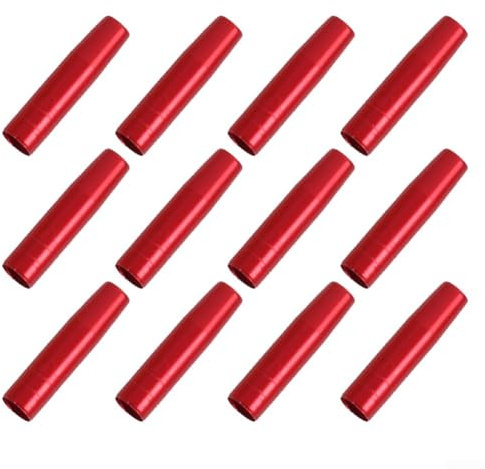 Axorafow Paquete de 12 adaptadores de inserción de flecha de aluminio de 8 mm, funda de conector roscada de 35 mm con identificación de 8 mm, compatible con flechas de carbono y aluminio, accesorio de