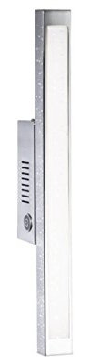 WOFI 4402.01.01.7000 A, Wandleuchte, Aluminium, 8.6 watts, Integriert, Chrom, 42 x 4 x 8 cm