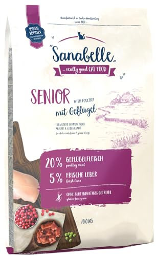 Sanabelle Senior | Katzentrockenfutter für ältere Katzen ab dem 8. Lebensjahr | 1 x 10 kg