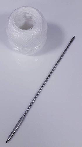 FISCHER Aiguille à brider 25 cm Acier inoxydable ronde avec pelote ficelle 100 grs