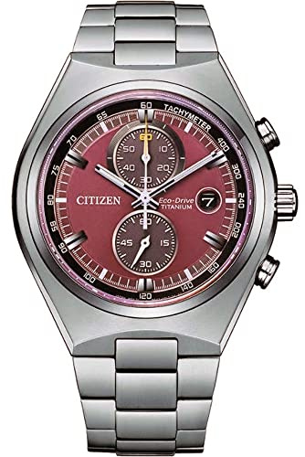 Citizen Herren Chronograph Eco-Drive Armbanduhr mit Titan Armband