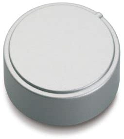 Ariston Hotpoint Indesit - Manopola in plastica colore argento silver nichel C00111686 - C00111696 per cucina piano cottura - M0236