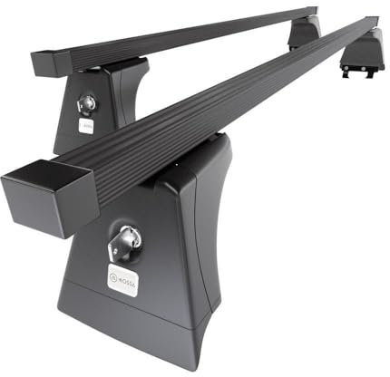 Mossa Barre portatutto in acciaio compatibili con Chevrolet Orlando Monovolume (2011-2018) nero - portapacchi auto - portabagagli barre da tetto - con punti di fissaggio di serie