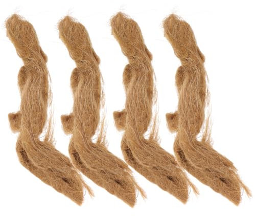 SEWOART 4pcs Natural Jute Fire Starters Outdoor Camping Survival Supplies Flame Starters for Campfire Emergency