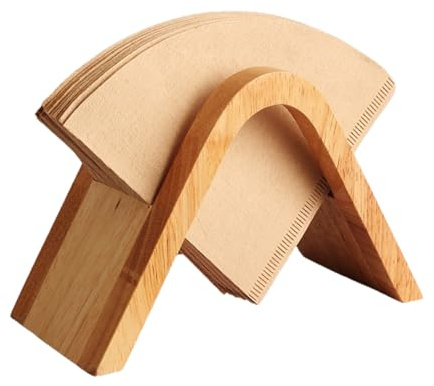 Recipiente de almacenamiento de café, soporte para filtro de café, soporte para filtro de café, caja de tiburón, organizador de filtro del filtro de café abierto en V, soporte para distribuidor del