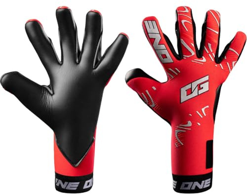 ONE OG1 Doubters Hyla SL (strap included) Goalkeeper Gloves Size 8.5 red/black