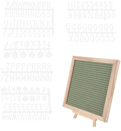 SOPOTUTU Tableau à Lettres Décoratif en Bois 20 CM avec Support Panneau Mémo Réutilisable pour Chambre D’Garçon et Filles Tableau à Messages Personnalisable pour Bureau et Maison