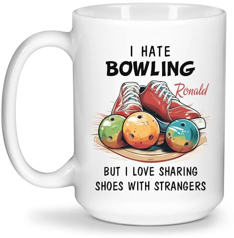 Kaffemugg personlig bowlingspelare tekopp rolig personlig mugg premium keramisk kopp för arbete kontor köksredskap 330 ml