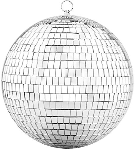 Spiegel-Discokugeln mit hängendem Ring, aktualisierte 200 mm Glitzer Kugel, ideal für diskokugel Party oder DJ-Tanz, Lichteffekt, Weihnachtsfoto-Requisiten