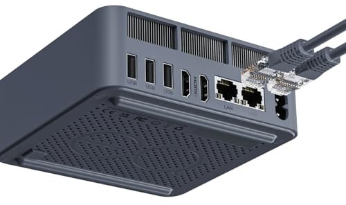 Beelink EQi12 Mini PC, Intel Core i5 1235U(10C/12T, up to 4.4GHz) 16GB DDR4 RAM 500GB NVMe SSD Windows 11 Pro, Dual 1000M LAN, WiFi 6, BT5.2, Built-in PSU Mini Office Computer