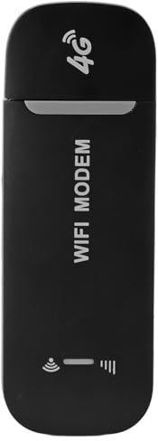 Módem WiFi USB 4G, hasta 10 Usuarios, Dispositivos de Internet Portátiles con Ranura para Tarjeta Estándar, Enrutador de Punto de Acceso Móvil de Viaje de Alta Velocidad 4G, Plug