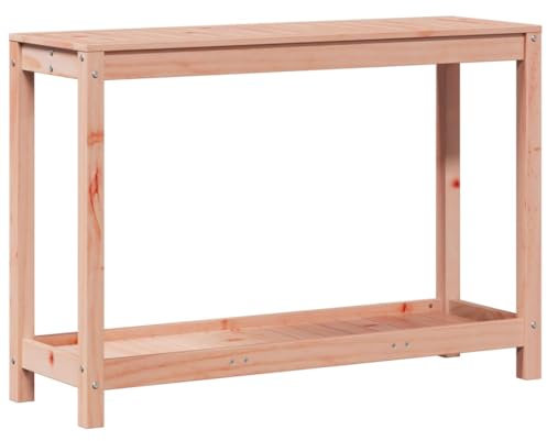 vidaXL Pflanztisch, Gärtnertisch mit Ablage, Blumentisch für Garten Balkon Terrasse, Gartentisch Arbeitstisch, 108x35x75cm Massivholz Douglasie