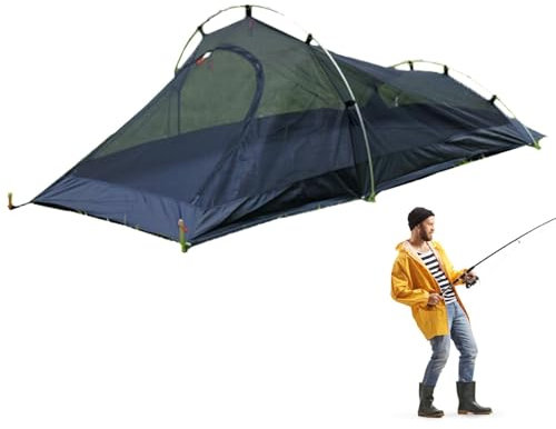 Campingzelte, Zelte für Camping 1 Person | 1-Personen-Kuppelzelt - Atmungsaktives Mesh-wasserdichtes, geräumiges, leichtes, tragbares Rucksackzelt für Outdoor-Camping/Wandern