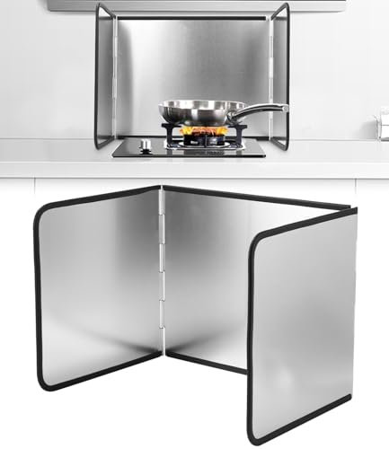 Ixydor Paraschizzi da cucina, paraspruzzi pieghevole, per cucina, cucina, paraspruzzi, 40 x 30 x 30,5 cm, paraschizzi da cucina, protezione dagli schizzi di grasso, adatto per fornelli, separati