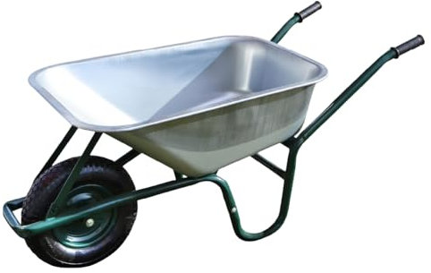 Linxor - Brouette de Jardin, de Chantier Tout Terrain - 75 L - 160 Kg - Acier galvanisé