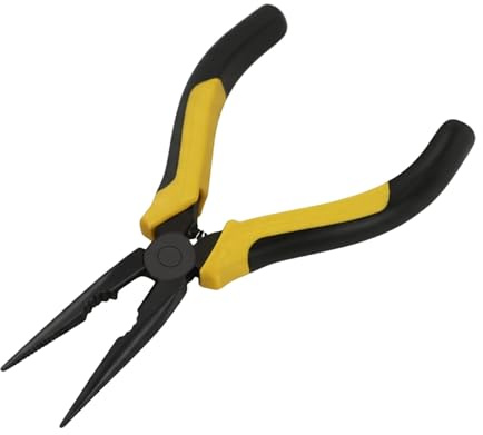 BJDSI Alicates de punta de aguja de 6 pulgadas, 5 en 1, anticorrosión, reduce la fatiga de la mano.