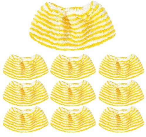 YANGYUQI Mikrofaser Handdüse Überzugsset Kompatibel für Dampfreiniger Kärcher SC, Handdampfreiniger Ersatztücher für Bad und Küche, geeignet für jede Art von Oberfläche, Maschinenwaschbar, 10 Stück