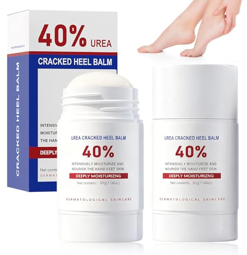 Pack of 2 Urea Cream 40 Percent for Feet and Hands, Foot Cream and Hand Cream for Very Dry Hands, Foot Cream Very Dry Feet, Cracked Ointment Feet, Callus Remover Cream, Udder Care, 30 g