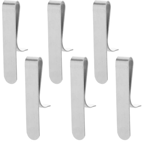 TOYANDONA Lot de 6 Pinces à Pâtisserie en Acier Inoxydable, Clips Extensibles pour Cercles à Gâteau 6-10 Cm, Fixation Sécurisée pour Moules à Dessert, Accessoires pour Confection et Cuisson