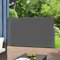 pro.tec Paravento Estraibile 180x300 cm Frangivento in Tessuto per Patio Giardino Schermo Solare Verticale Barriera Privacy - Antracite