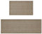 Artoid Mode Grau Absorptionsfähigkeit Hause Dekor Küchenteppich 2er Set, Waschbar Dekoration Küchenmatten für Innen Außen - 43x73 and 43x118 cm
