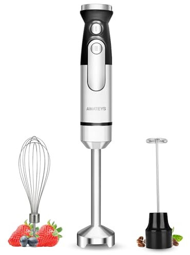 Amateys Immersion Hand Blender, 700W Multi‑Function Kitchen Stick Blender