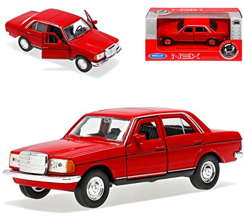 Welly Mercedes-B W123 E-Klasse Limousine Rot 1975-1986 ca 1/43 1/36-1/46 Modell Auto