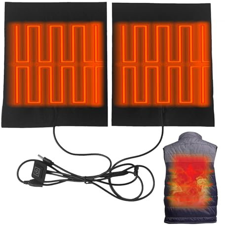 Lnhgh Termofori Riscaldatori, Termoforo Elettrico | Cuscino del Sedile con Tappetino riscaldato con Imbottitura Termica | Cuscinetto Termico Lavabile e Impermeabile, Cuscinetto riscaldante USB per