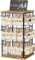 Kweiugfi Schmuckorganizer, mit Fächern (Brown) schmuckaufbewahrung Metall Ohrringständer Schmuckständer Baum 48-Haken Drehbar Schmuckaufbewahrung Ohrringe Jewelry Display Organizer
