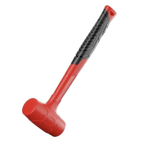 Maillet Caoutchouc Marteau multifonctionnel en caoutchouc, 1 pièce, marteau de nivellement de carreaux for carreleur, marteau d'innovation de carrelage de sol domestique avec poignée absorbant les cho