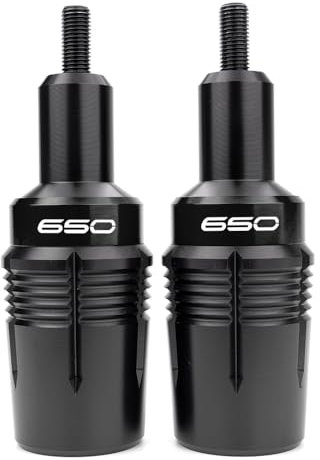 MOWOK Crash Pads Motorcycle Crash Protection Accessories for Kawasaki Ninja 650 Z650 Z650RS 2017-2024 2023 Z650 RS Z 650 2025 Frame Protector (Black)