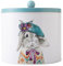 MIKASA Tipperleyhill Round Biscuit Tin, Illustrated Rabbit Design, Decorative Storage Tin Container For Snacks, Cookies, Loose Leaf Tea, Mints, Tea, Coffee, Sugar, In Matte Finish, 1 Piece 18 x 15cm