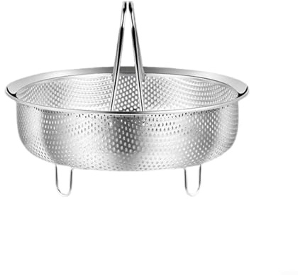 Lapiglo Cestello per cottura a vapore, inserto per cottura a vapore in acciaio inox 304 per cuociriso per pentole e pentole a pressione (L)