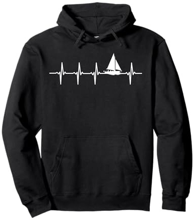 Voile Battement De Coeur Cadeau Pour Marins Sweat à Capuche