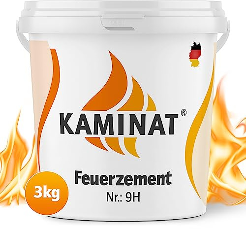 Kaminat Feuerfester Mörtel 1250°C für Kamin, Ofen & Schamott 3kg