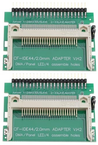 YINETTECH 2 Stück CF auf IDE Adapter CF IDE Port Adapterkarte 44Pin Stecker Adapterkarte Laptop CF Adapterkarte IDE Festplattenadapterkarte Notebooks IDE Elektronische Festplatte
