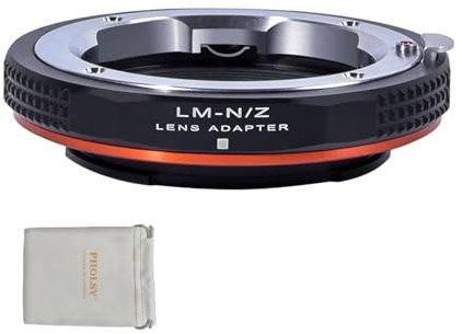 PHOLSY Manueller Objektivadapter: Kompatibel mit Leica M Objektiv und Nikon Z Kameragehäuse