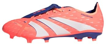 adidas Unisex Bota Predator League Fold-Over Tongue césped Natural seco/multisuperficie, Signal Coral/Cloud White/Beam Orange, 46 2/3