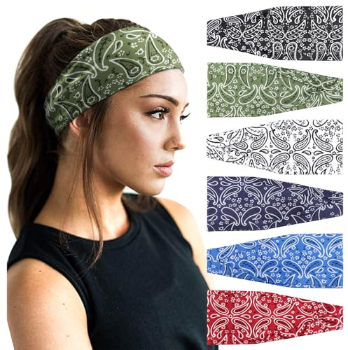 DRESHOW Diadema para Mujer Boho Diademas Elástico Banda para el Cabello Turbante Banda Accesorio Pelo para Mujer Niñas