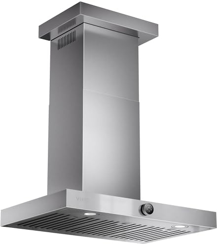 30 Inch Wall Mount Range Hood 1200CFM, Stainless Steel Convertible Ductless/Ducted Stove Vent Hood, Low Noise Kitchen Vent Hoods with Duct Cover, 2 Lights 3 Baffle Filters, Touch & Knob Control