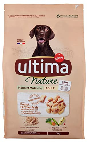 Ultima Nature Cibo per Cani Medium Maxi Adulti con Pollo, 3000g