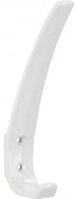 SIRO Kleiderhaken Düsseldorf, Schlicht, Kunststoff weiß, 146 mm x 79 mm x 22 mm, LA 20 mm, 0292/K10