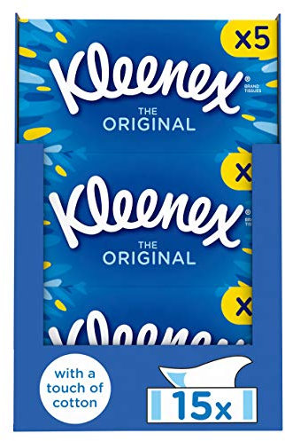 Kleenex Lot de 15 boîtes de mouchoirs originaux pour le visage