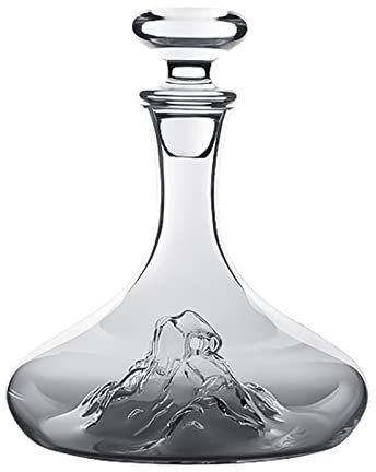 Carafe à Vin Decanteur a Vin en Verre Cristal 1200ml avec aérateur intégré Aération Verser sans couler Pour Amateurs de Vin