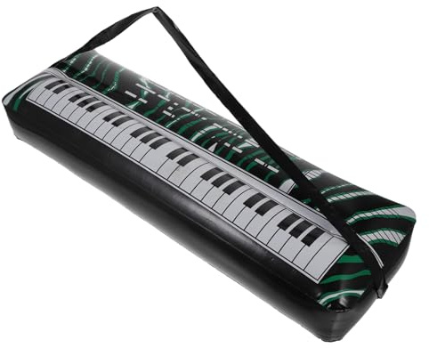 Toyvian Inflatable Electronic Keyboard Toy PVC Inflatable Party Props PVC Party Decorations Instrument Beach Photo Booth Props Instrument Supplies Guitar Child