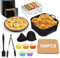 Heißluftfritteuse Zubehör für Philips Essential 4,1L (HD9200/HD9252/HD9255) - Wiederverwendbar, BPA-frei ersetzt Backpapier, Airfryer Zubehör für Philips (115PCS)