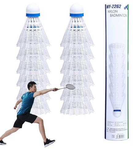 Sghtil Shuttlecocks de bádminton de nailon, pelota de bádminton, equipo deportivo impermeable | Bolsa de nylon ligera de nailon para entrenamiento en interiores al aire libre