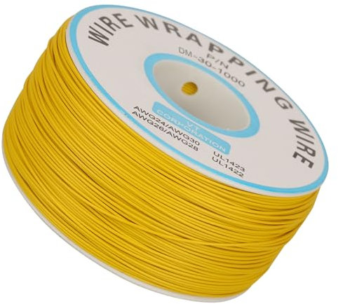 Filo Avvolgente, Miedziana Zinna 30awg 1roll Cavo Siliconi, LAD di Prova Elettronico LAD a LPOP LCD (BLACK) (WHITE) (YELLOW)