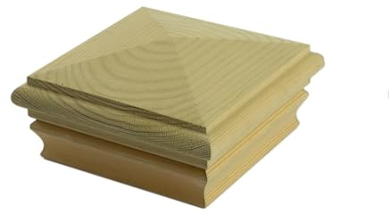 Deckorators 4 in. x 4 in. Newport High Pyramid Pressure Treated Pine Post Cap